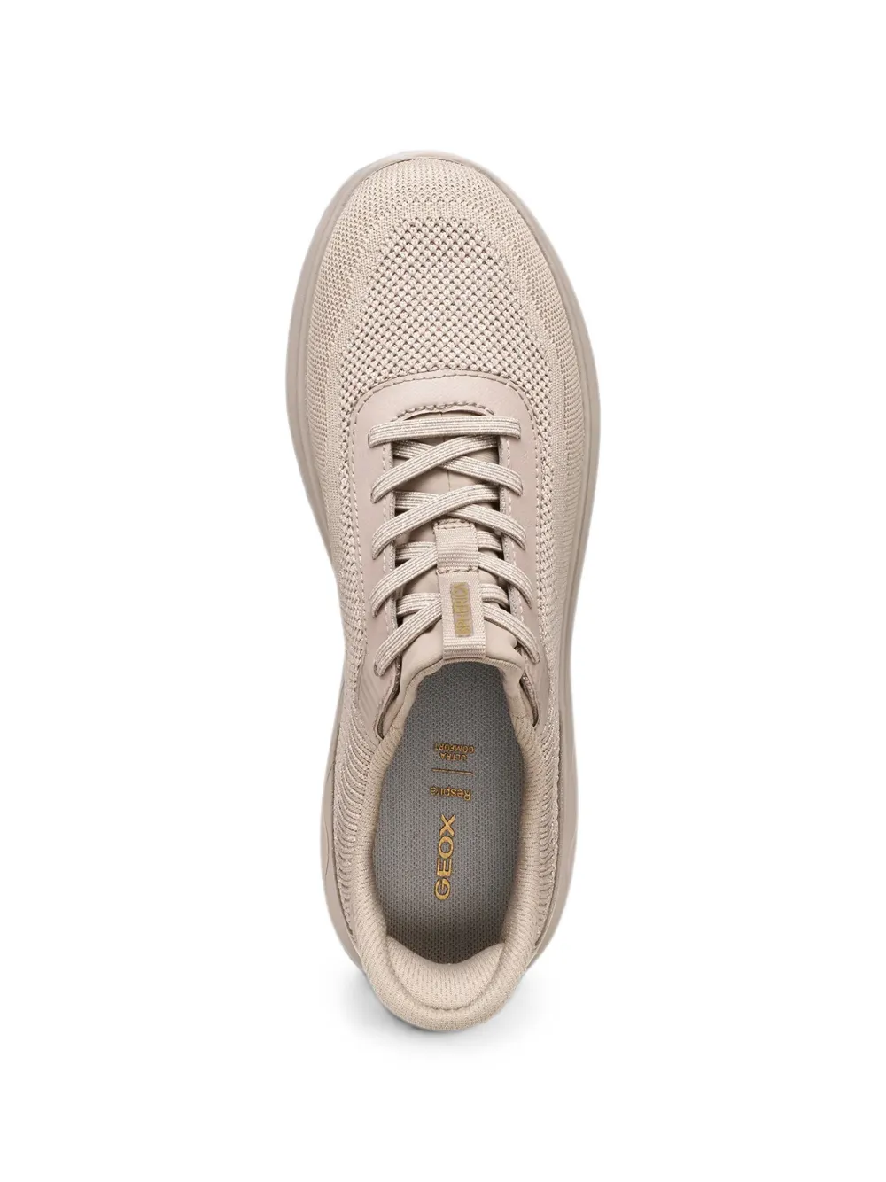 Geox Spherica knit lace-up sneakers Beige