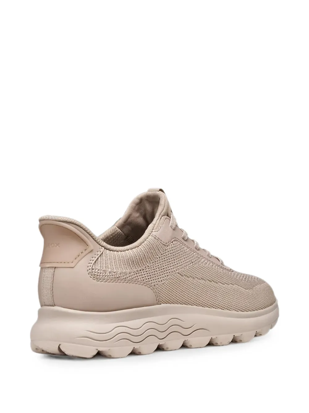 Geox Spherica knit lace-up sneakers Beige