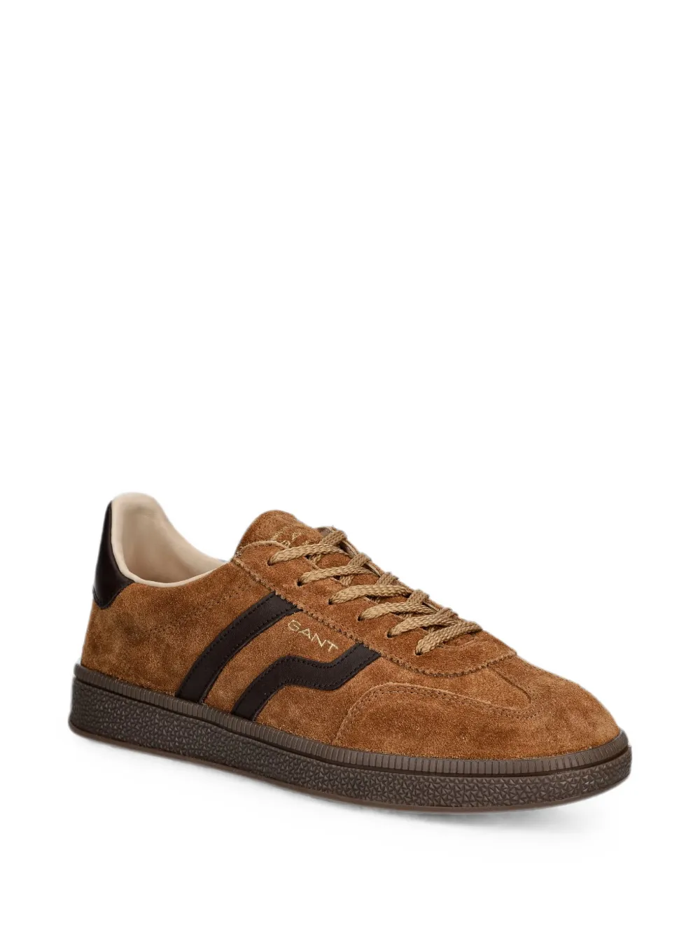 Gant suede-panelled sneakers Bruin
