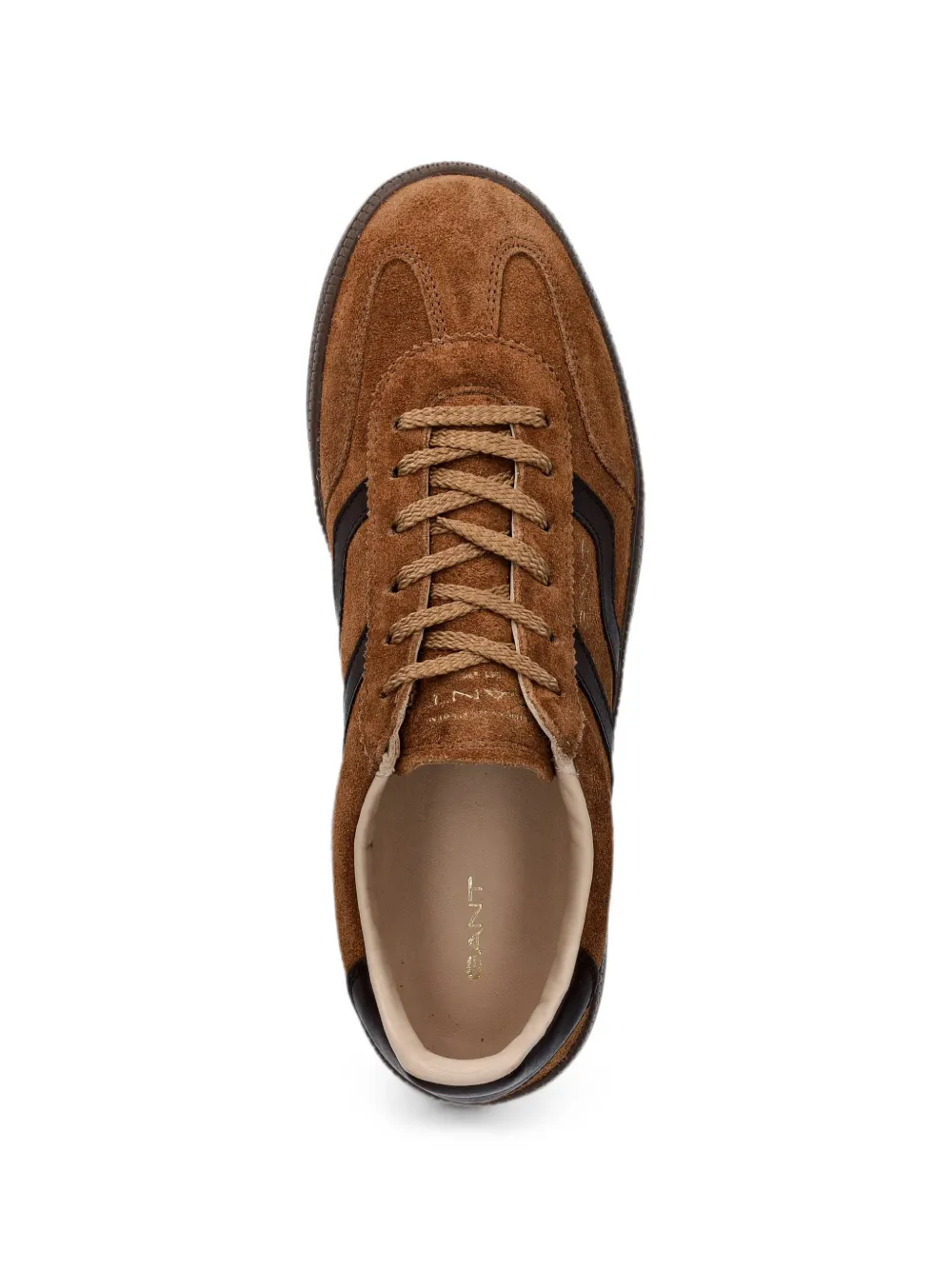 Gant suede-panelled sneakers Bruin
