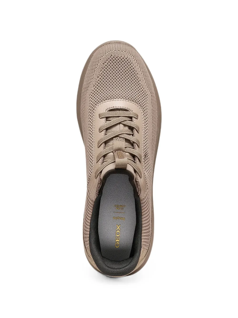 Geox Spherica panelled knit sneakers Beige