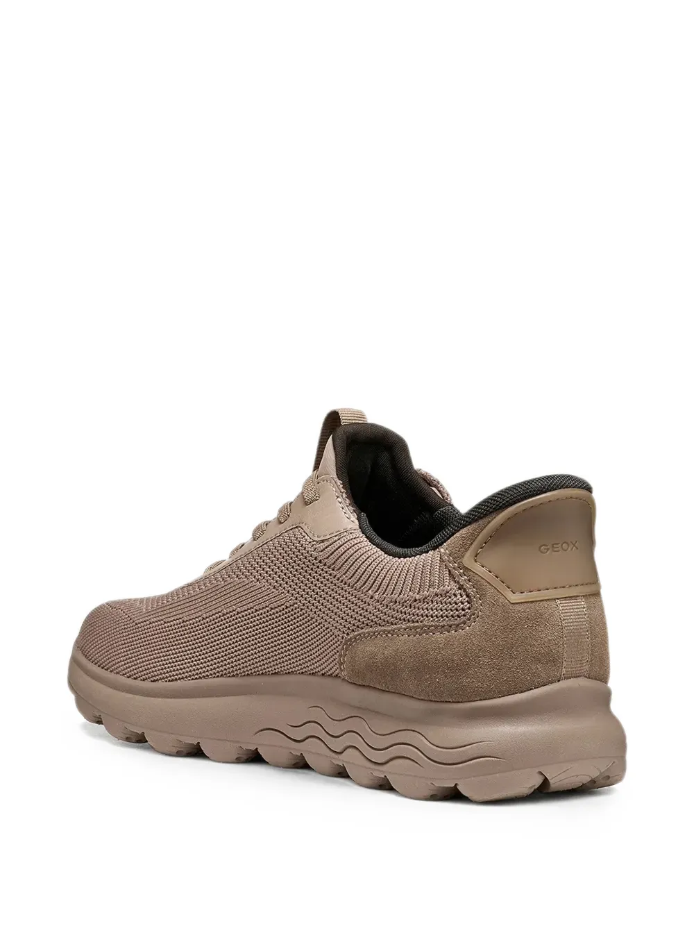 Geox Spherica panelled knit sneakers Beige