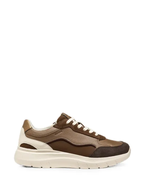 Geox tenis de piel con paneles