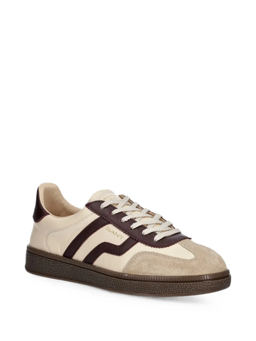 Gant leather suede-panel sneakers Beige