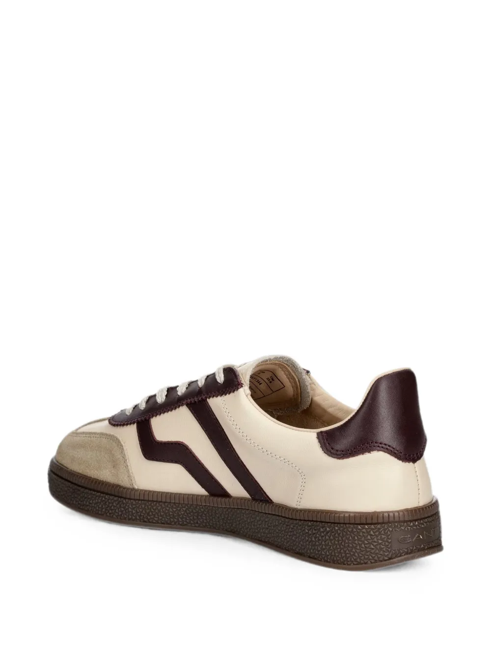 Gant leather suede-panel sneakers Beige