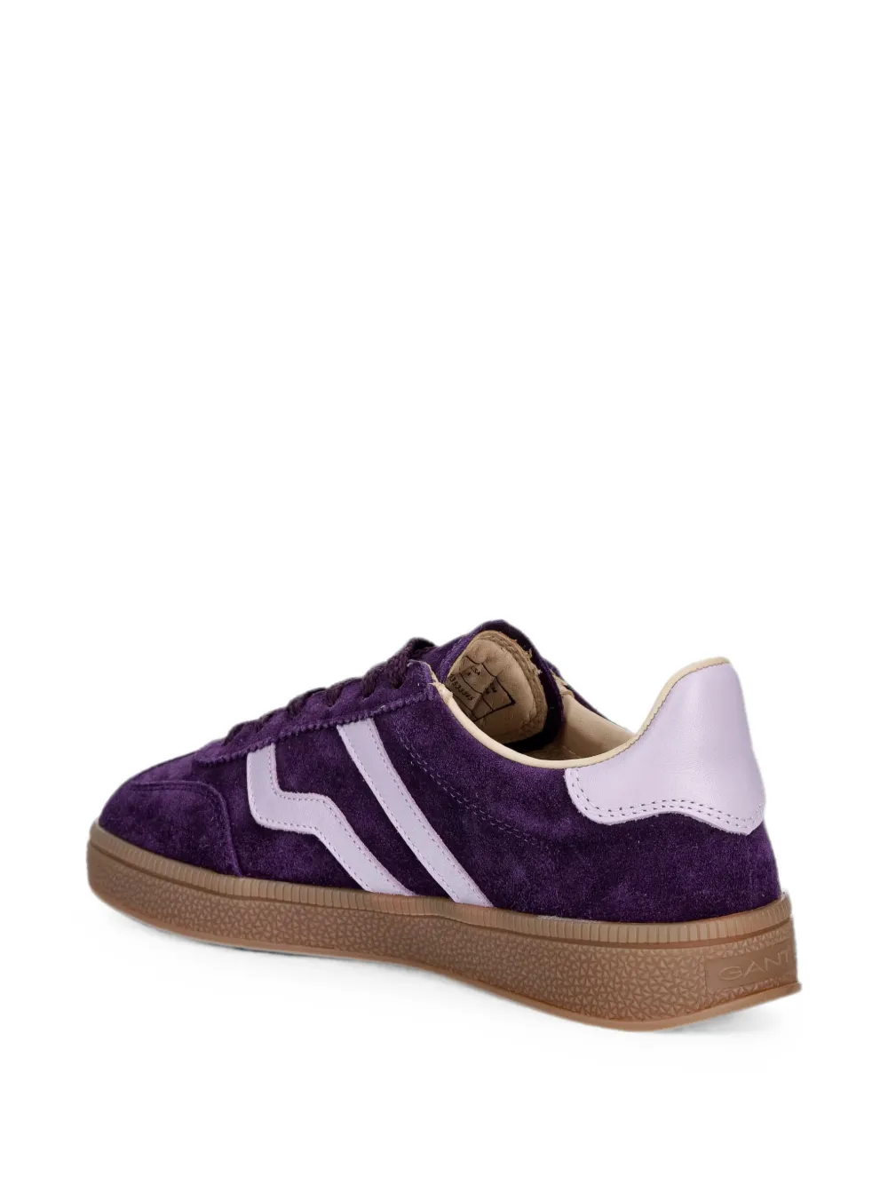 Gant suede logo-print sneakers Paars