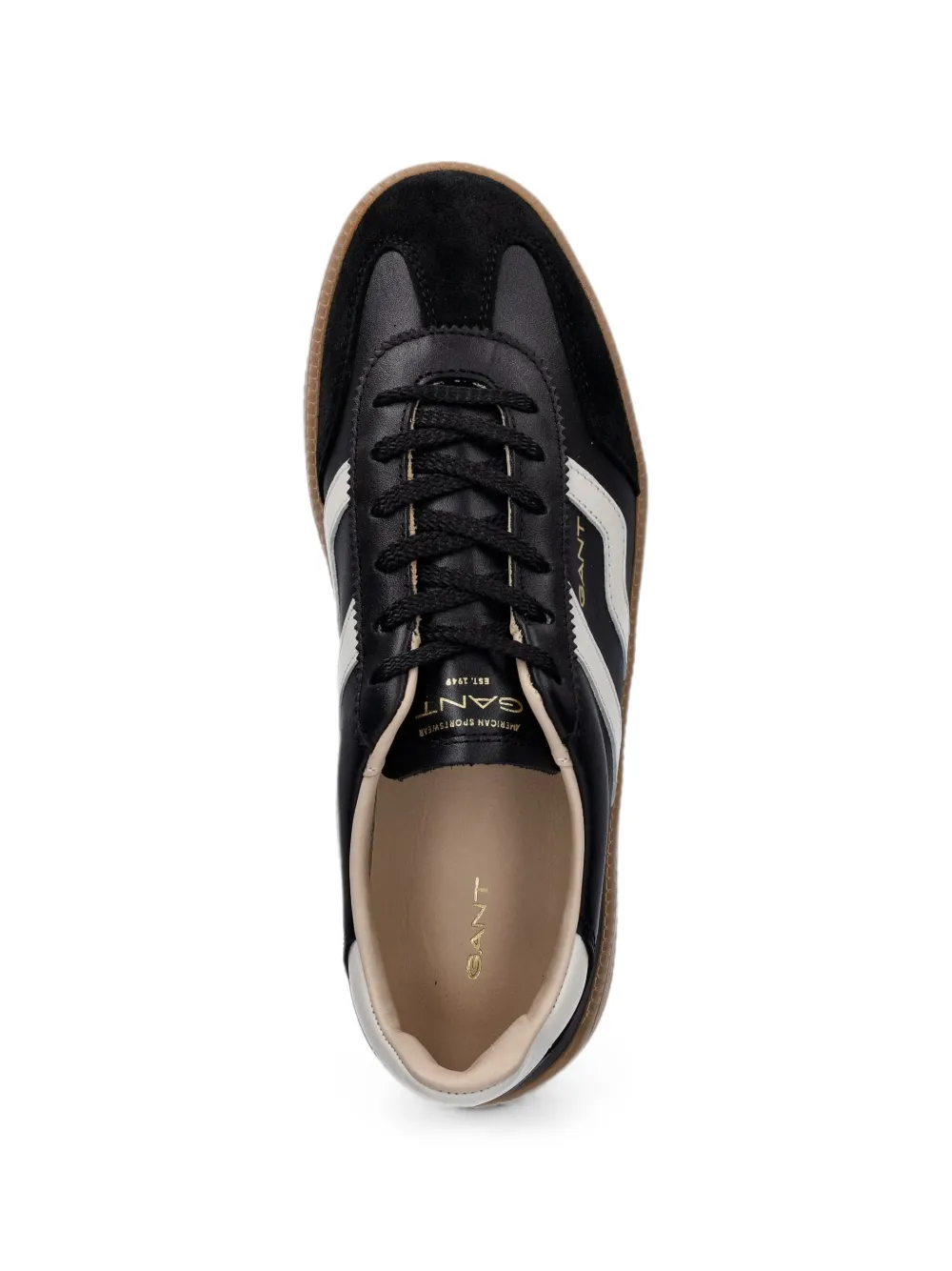 Gant panelled flatform sneakers Zwart