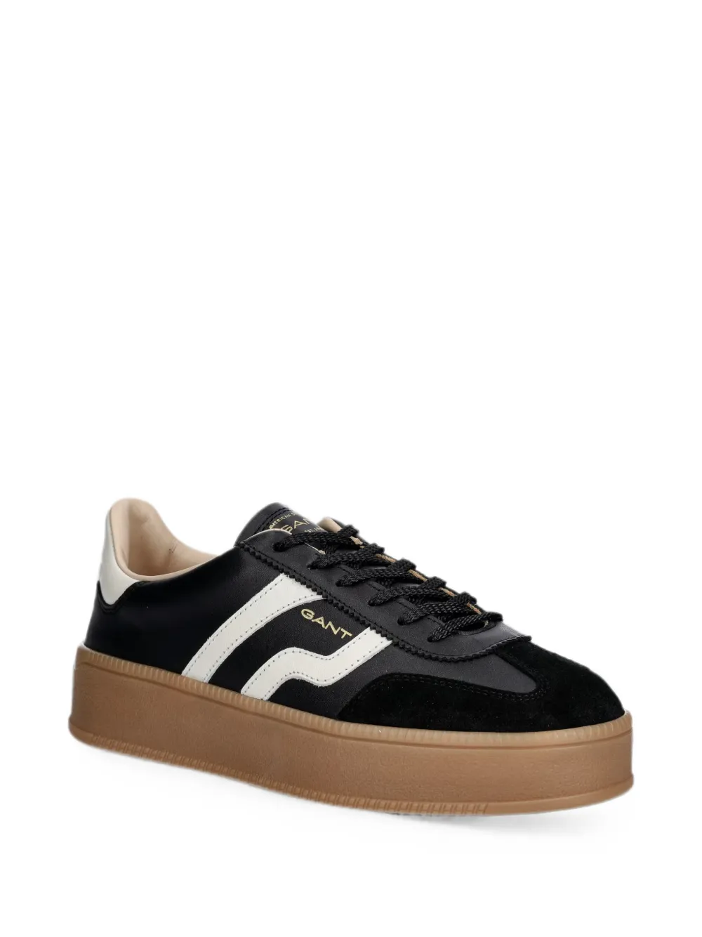 Gant panelled flatform sneakers Zwart