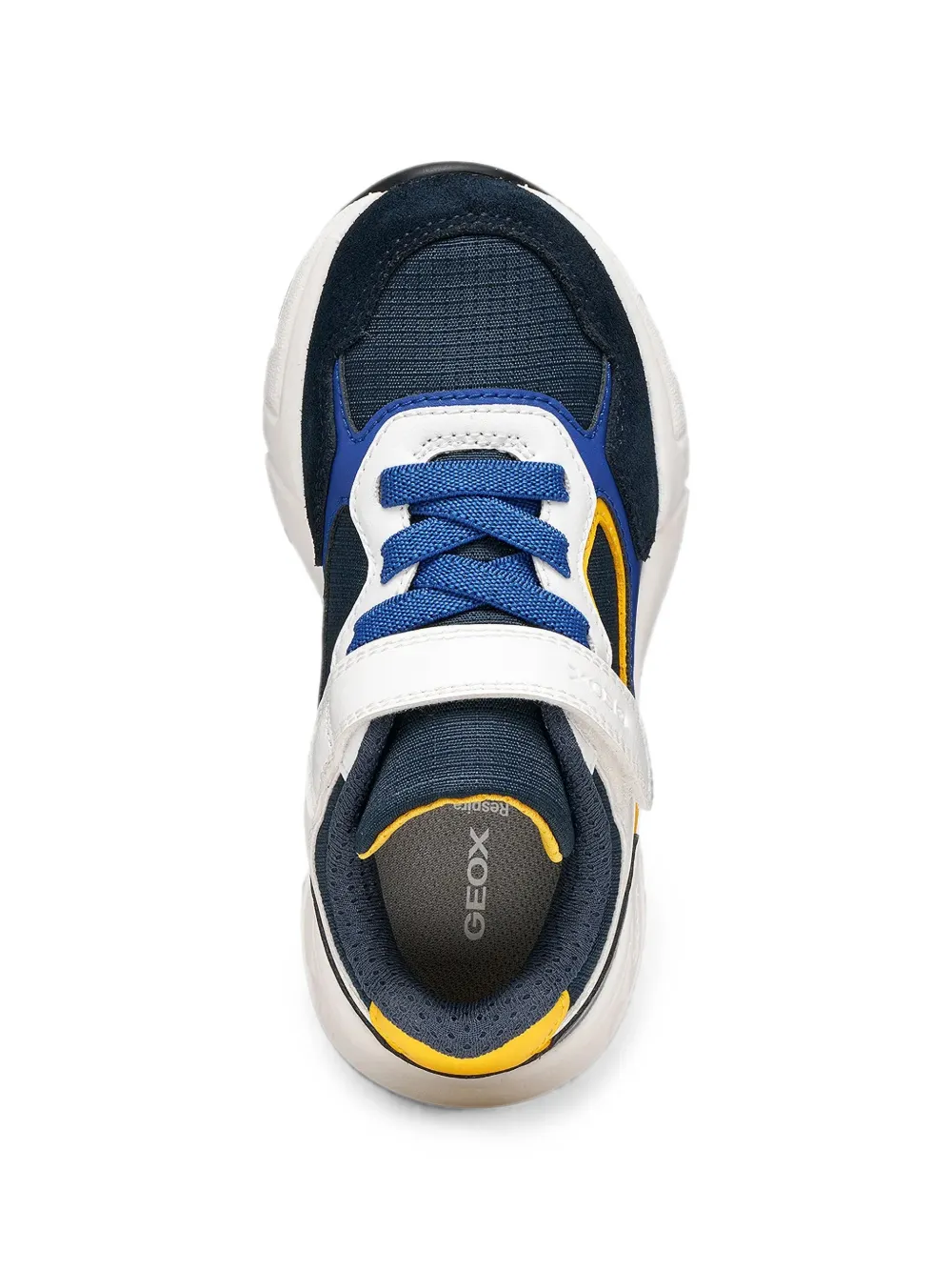 Geox Kids panelled touch-strap sneakers Blauw