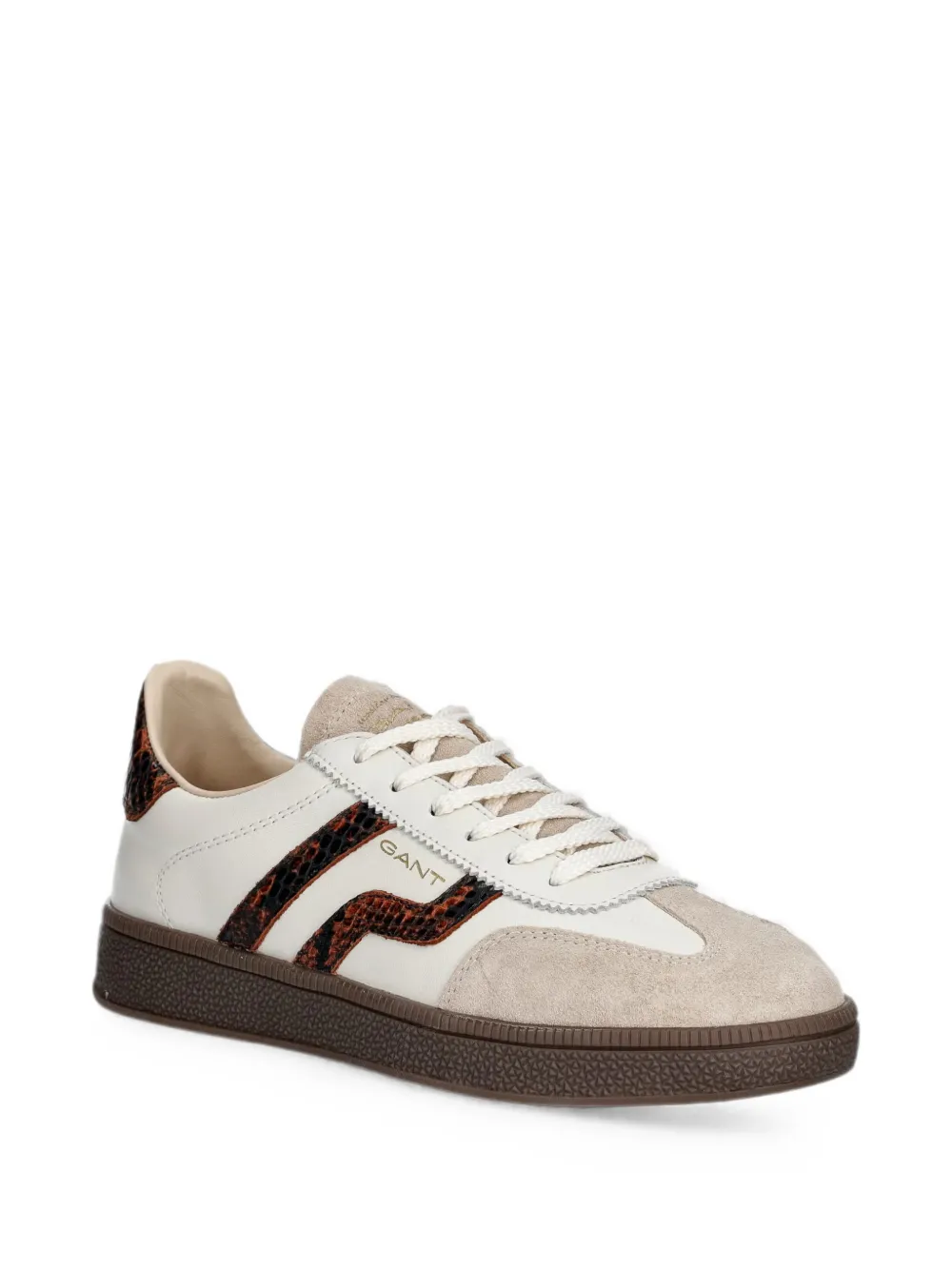 Gant snakeskin-effect panelled sneakers Wit