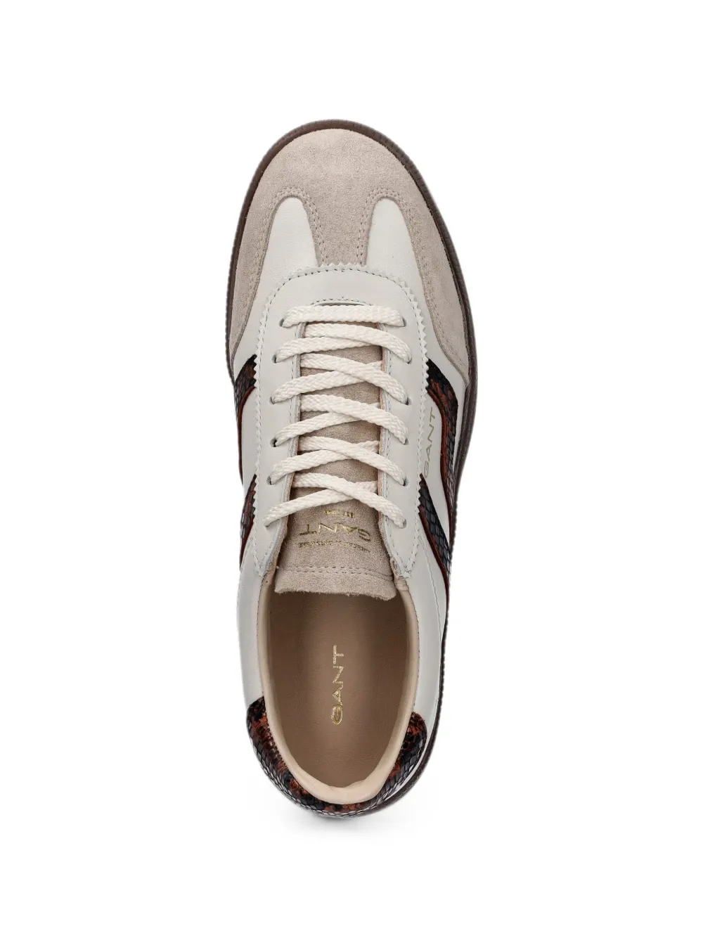 Gant snakeskin-effect panelled sneakers Wit