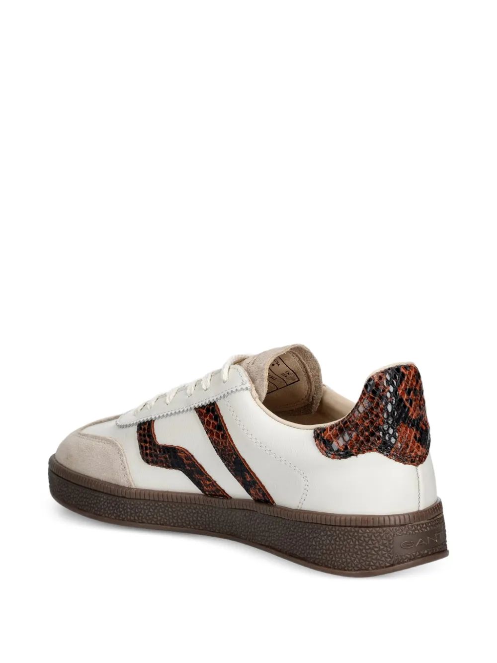 Gant snakeskin-effect panelled sneakers Wit