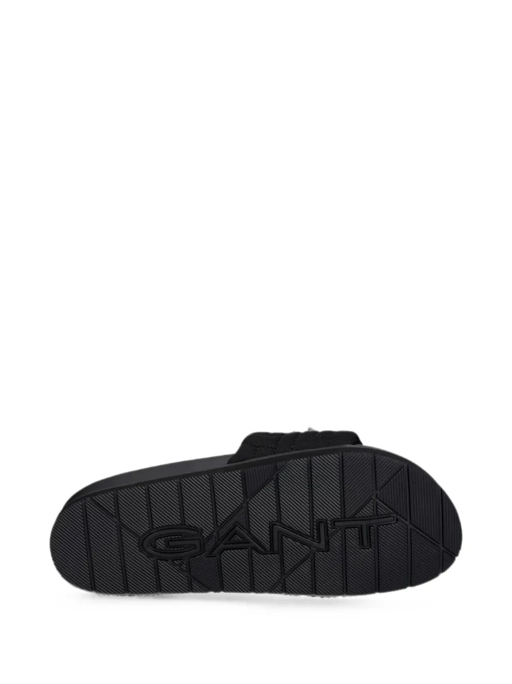 Gant quilted-strap slides Zwart