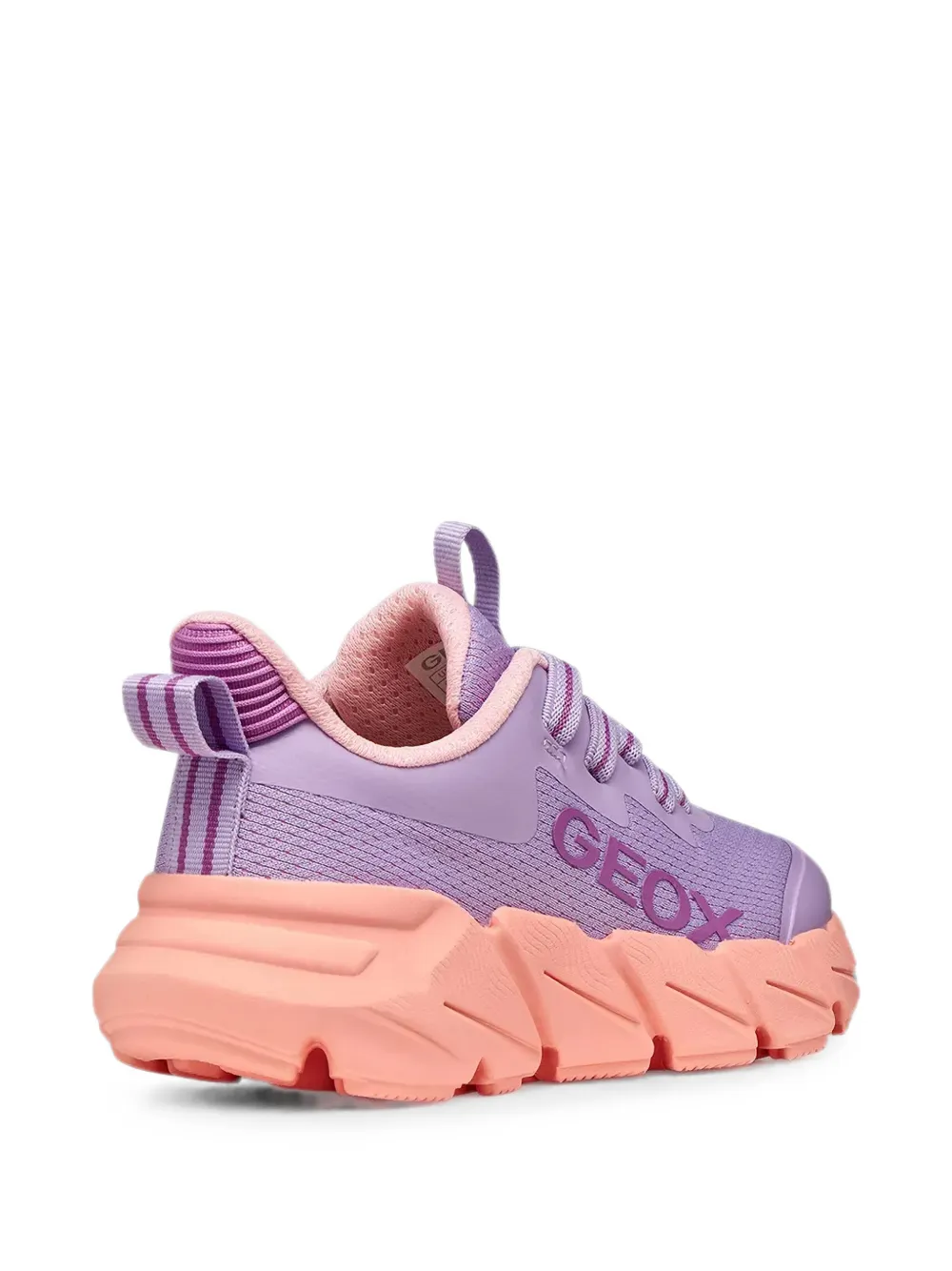Geox Kids logo-print chunky sneakers Paars