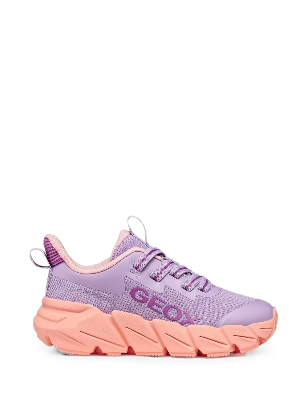 Geox Kids logo-print chunky sneakers Paars