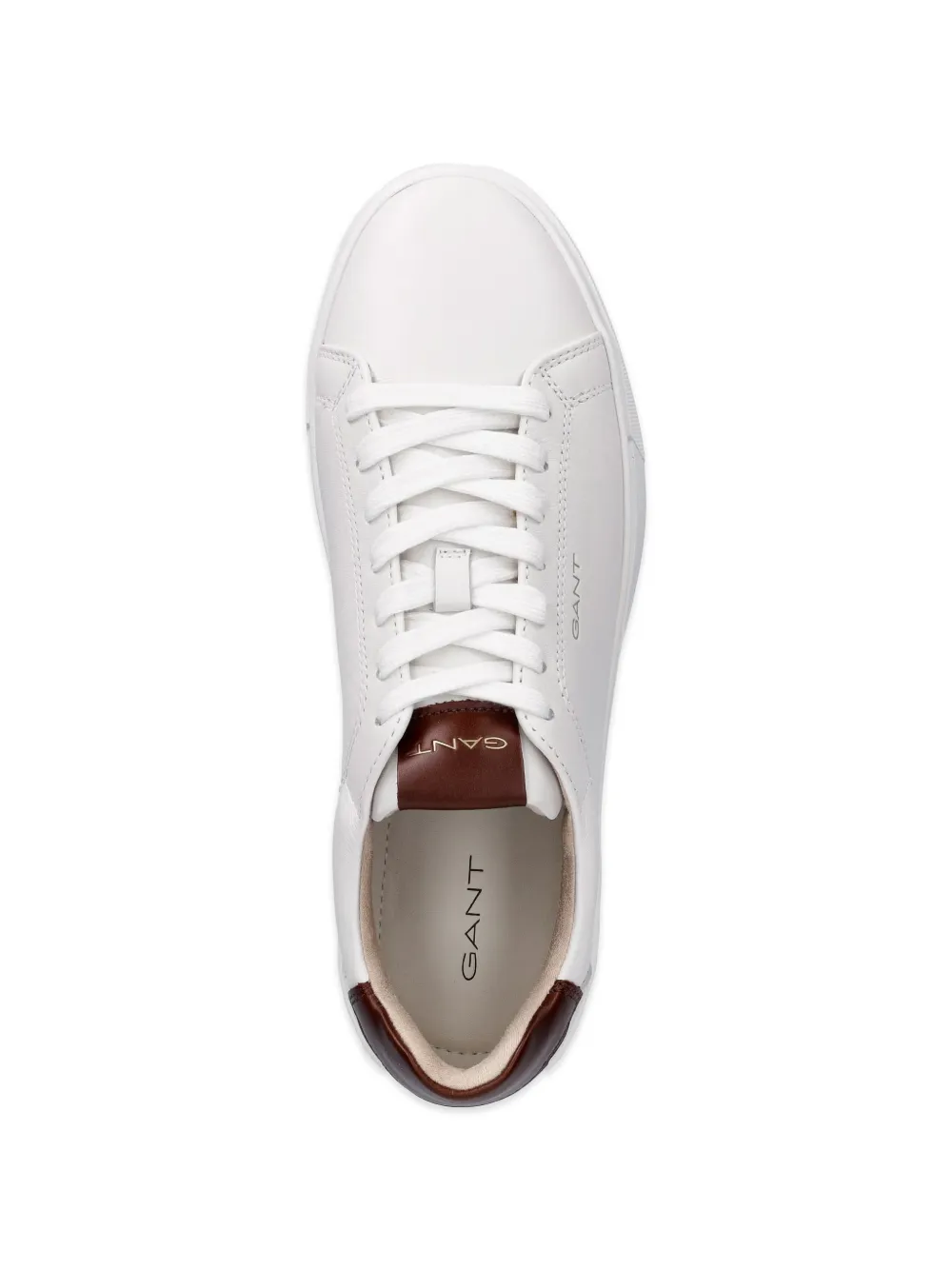 Gant contrast-heel leather sneakers Wit