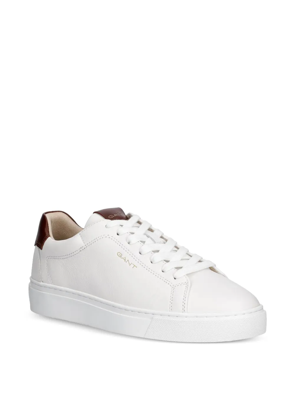 Gant contrast-heel leather sneakers Wit