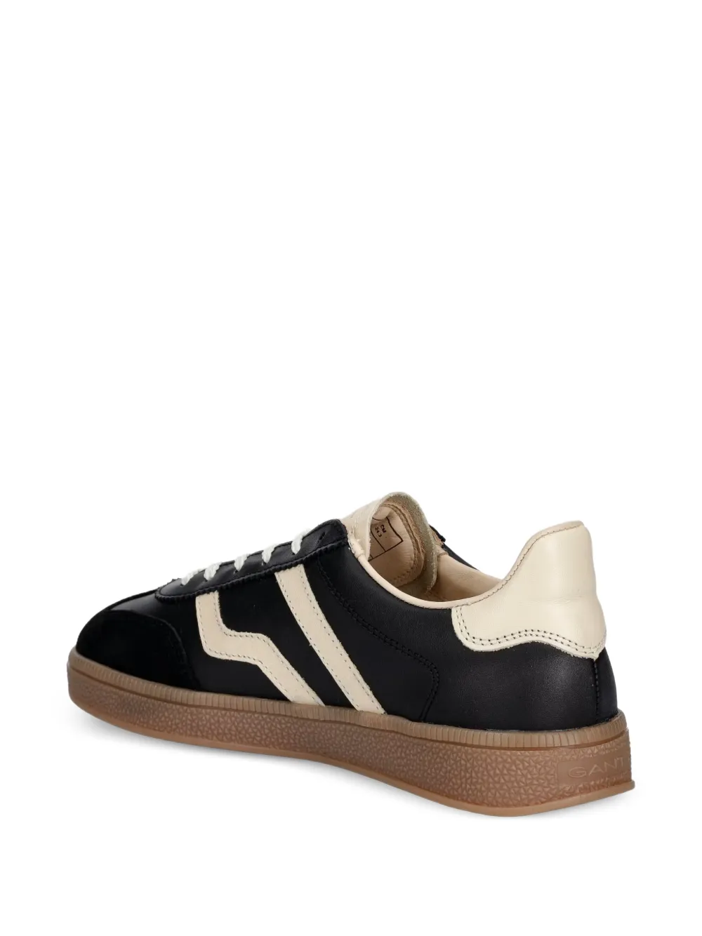 Gant leather-panelled sneakers Zwart