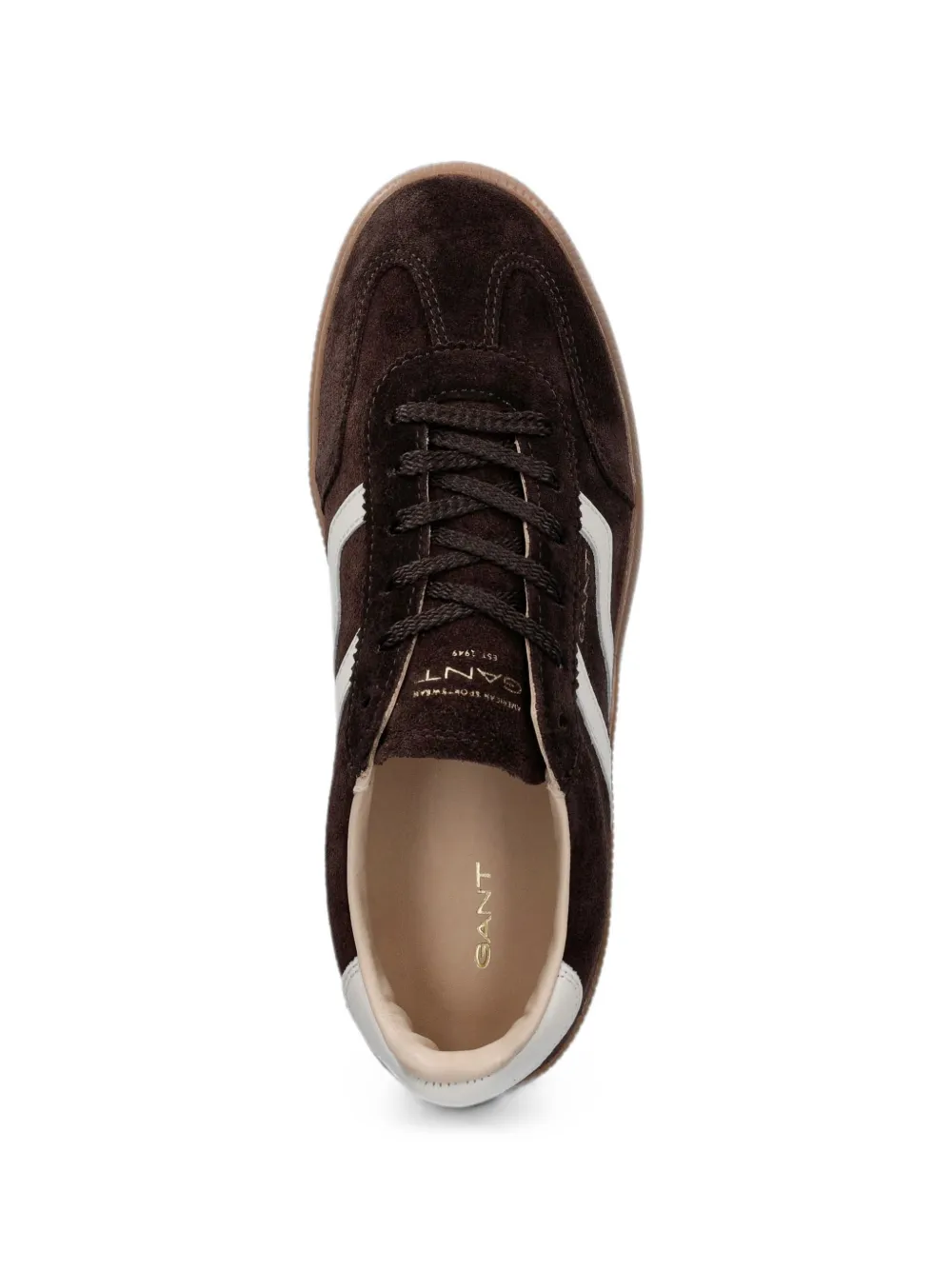 Gant suede panelled sneakers Bruin