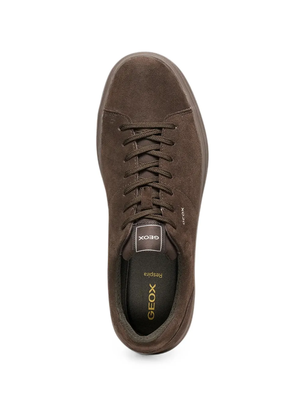 Geox Baltmoore logo-print suede sneakers Bruin