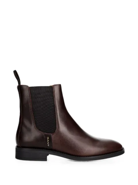 Gant leather elasticated-side ankle boots