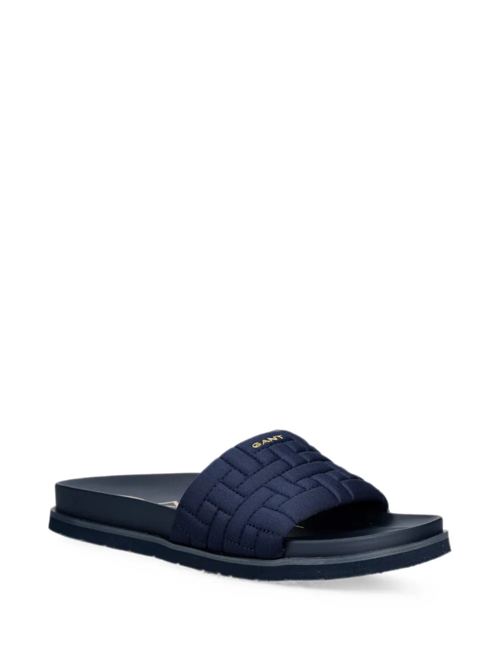 Gant woven-effect slides Blauw