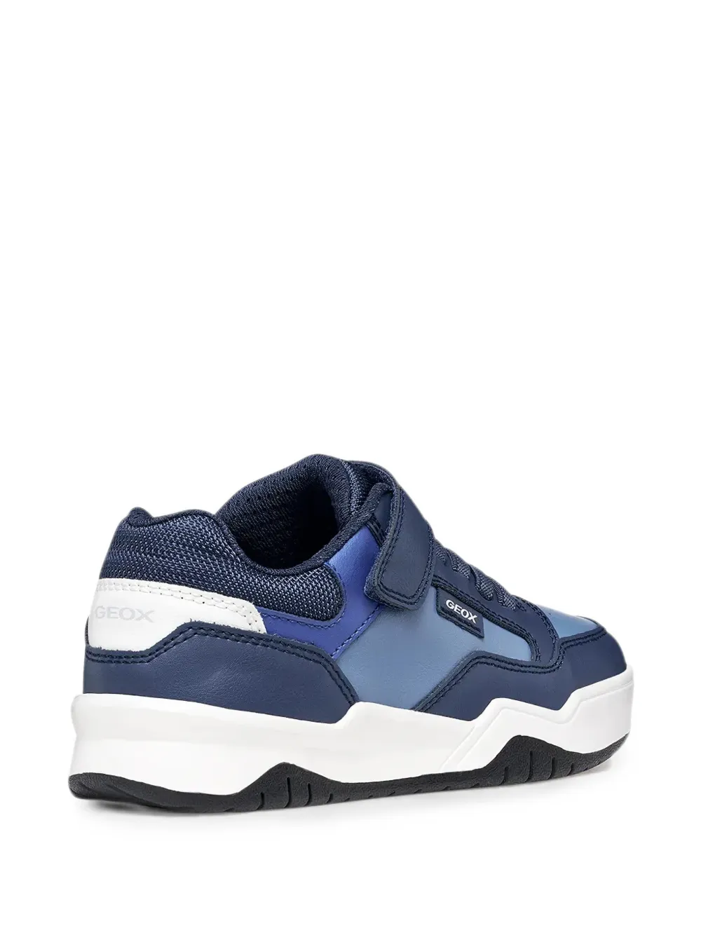 Geox Kids touch-strap panelled sneakers Blauw