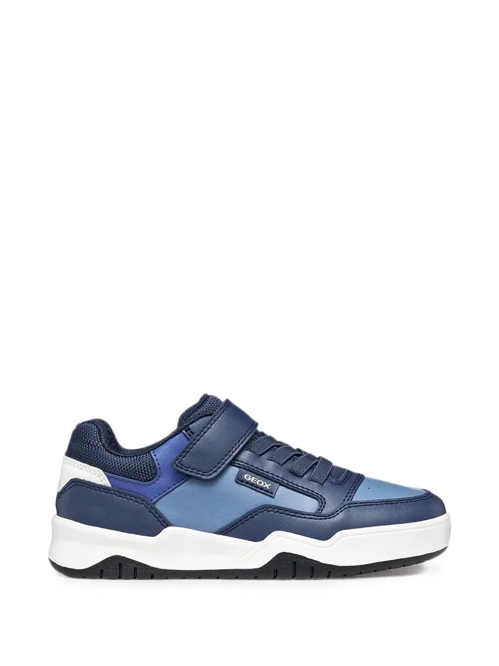 Geox Kids touch-strap panelled sneakers Blauw
