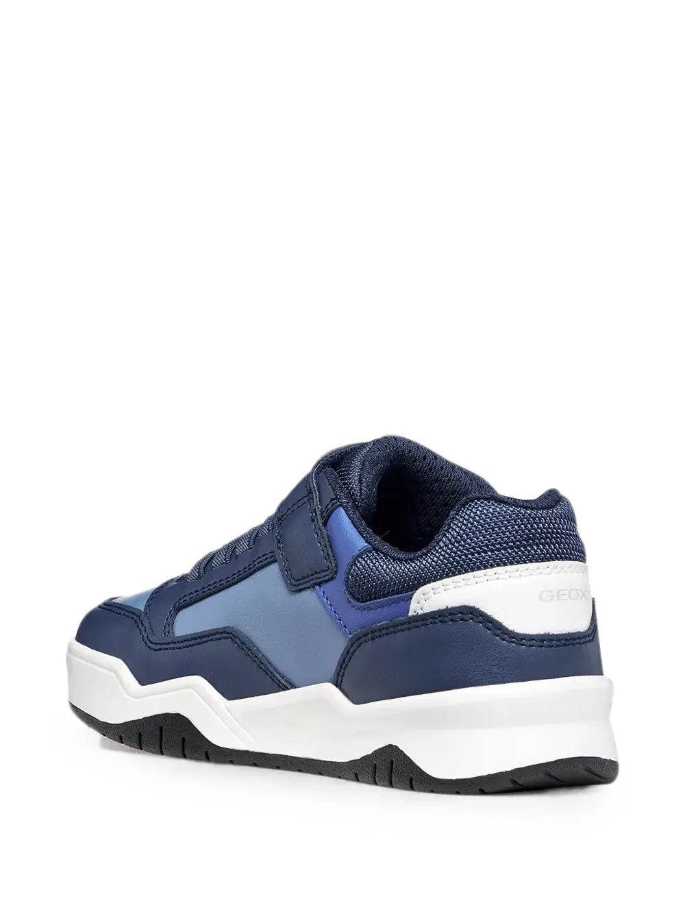Geox Kids touch-strap panelled sneakers Blauw