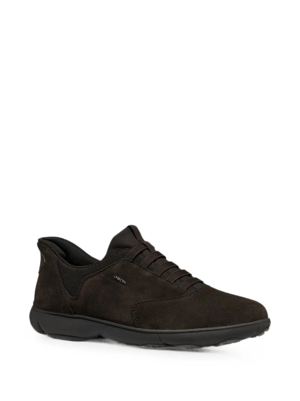 Geox Nebula 2.0 suede-finish lace-up sneakers Bruin