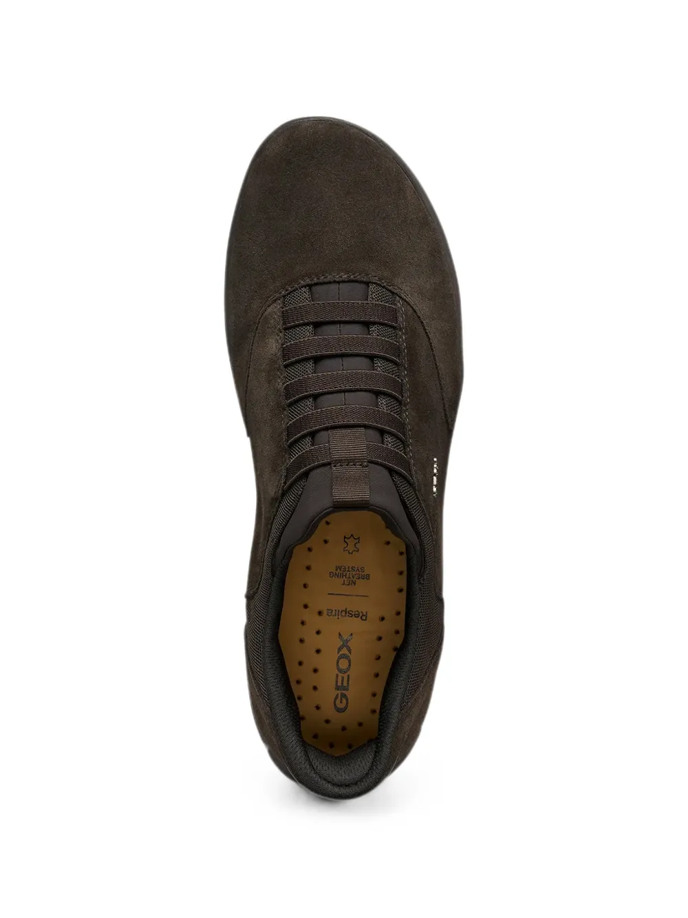 Geox Nebula 2.0 suede-finish lace-up sneakers Bruin
