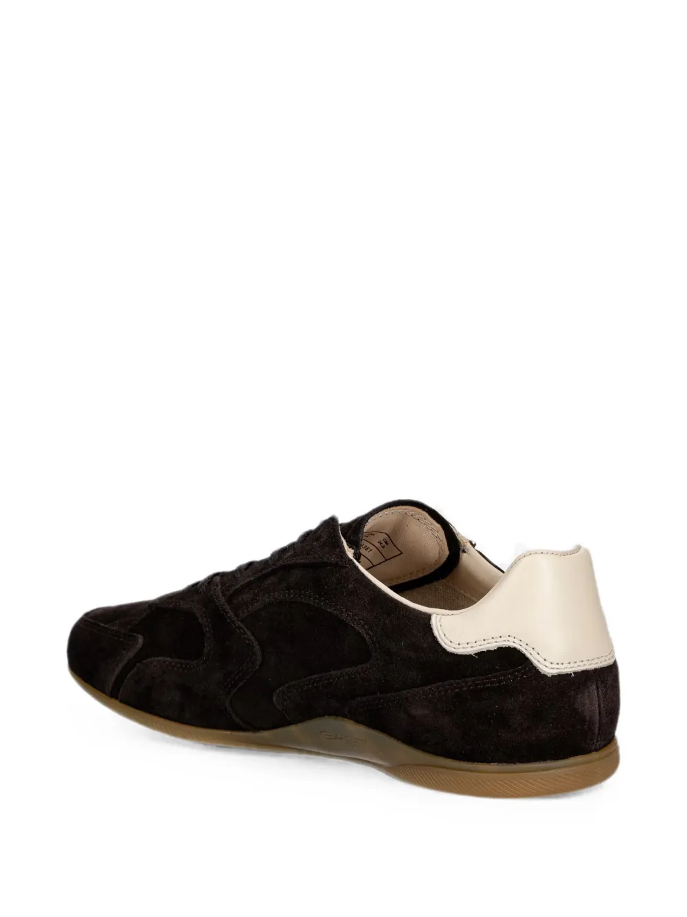 Gant suede contrast-heel sneakers Bruin