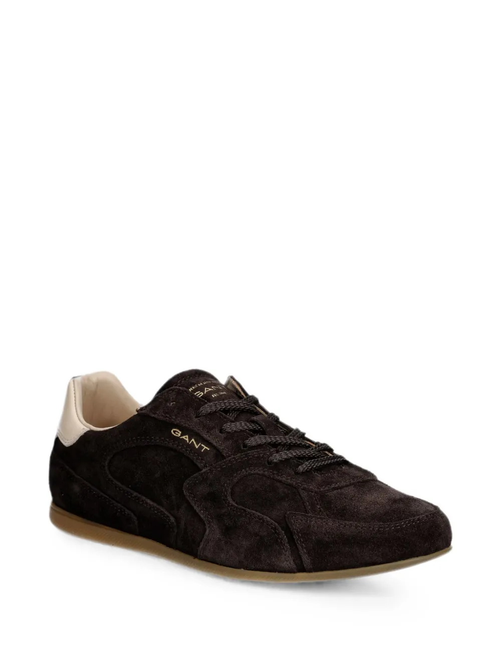 Gant suede contrast-heel sneakers Bruin
