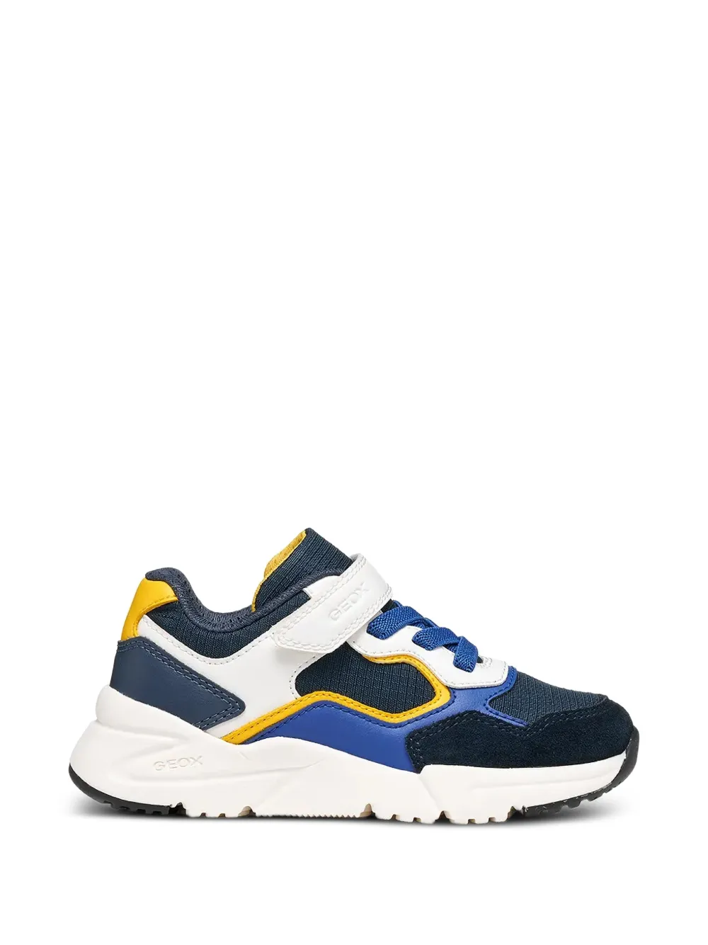 Geox Kids touch-strap paneled sneakers - Blu