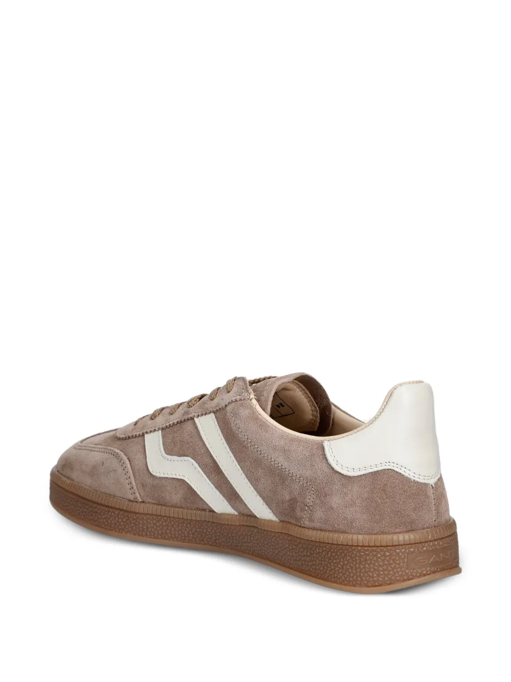 Gant logo-detail suede sneakers Bruin