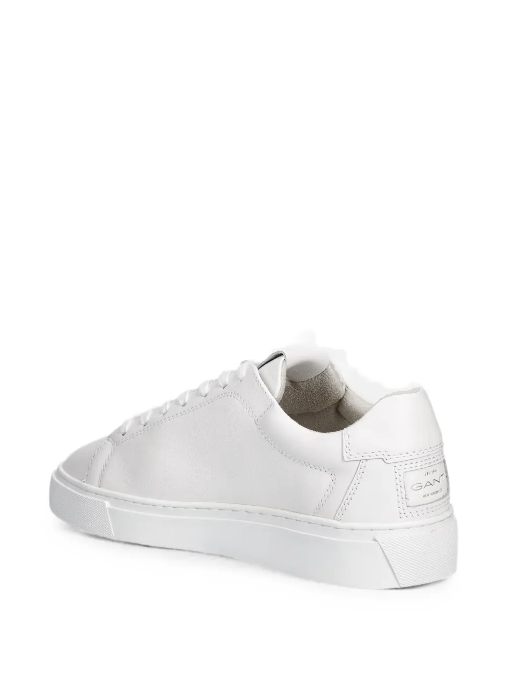 Gant logo-print leather sneakers Wit