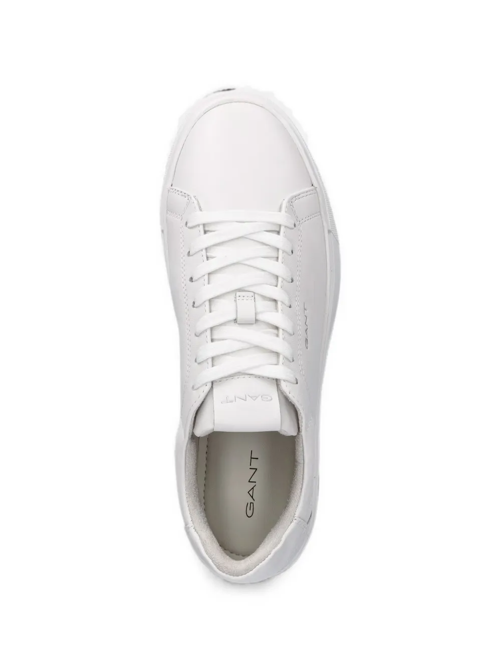 Gant logo-print leather sneakers Wit