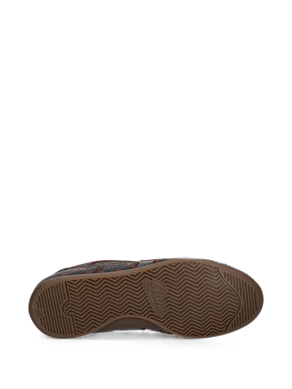 Gant snakeskin-effect lace-up sneakers Bruin