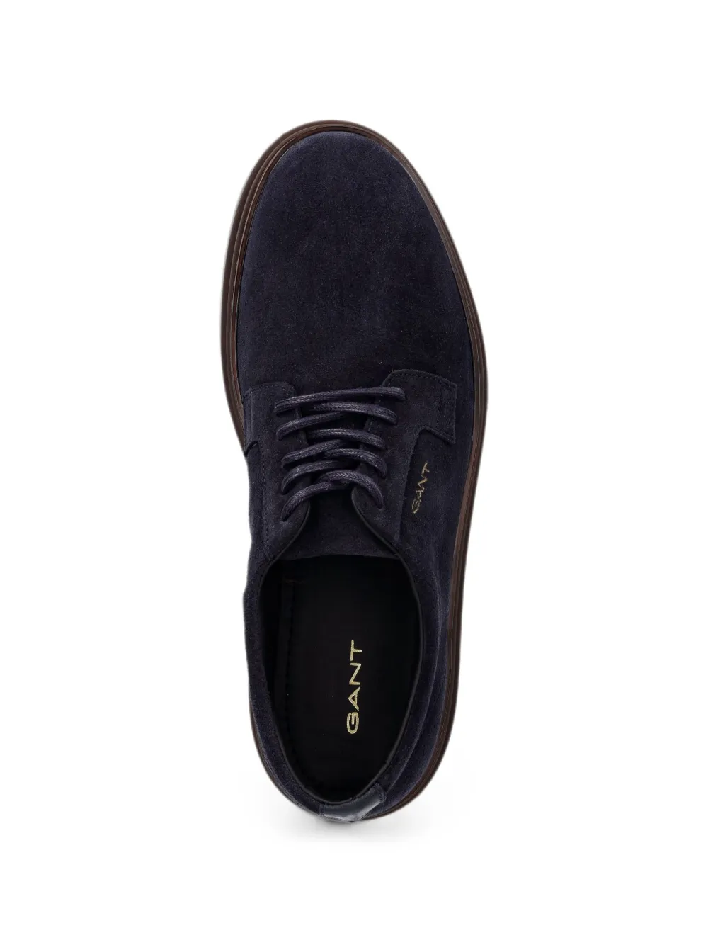 Gant suede logo-print sneakers Blauw