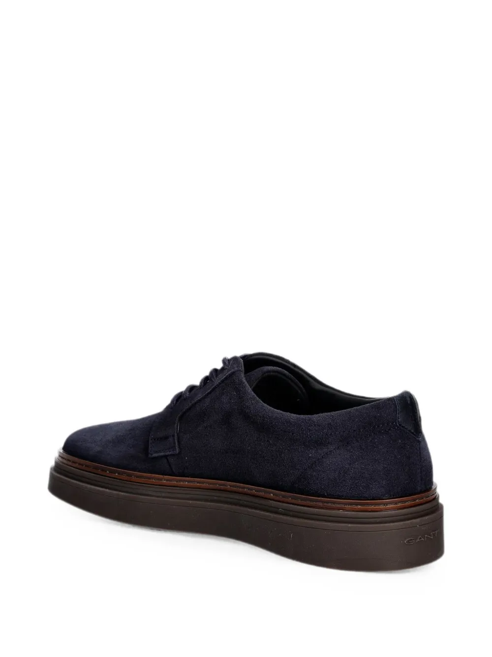 Gant suede logo-print sneakers Blauw