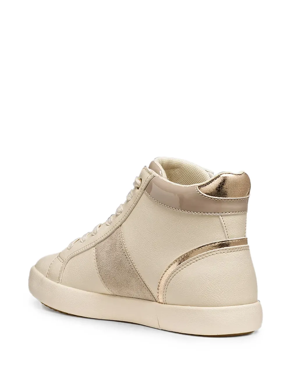 Geox Blomiee side-zip panelled sneakers Beige