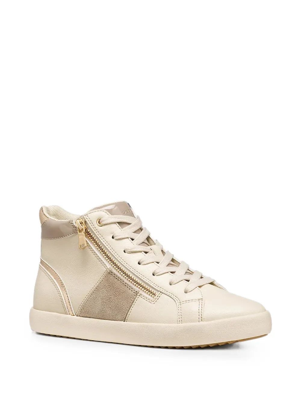 Geox Blomiee side-zip panelled sneakers Beige