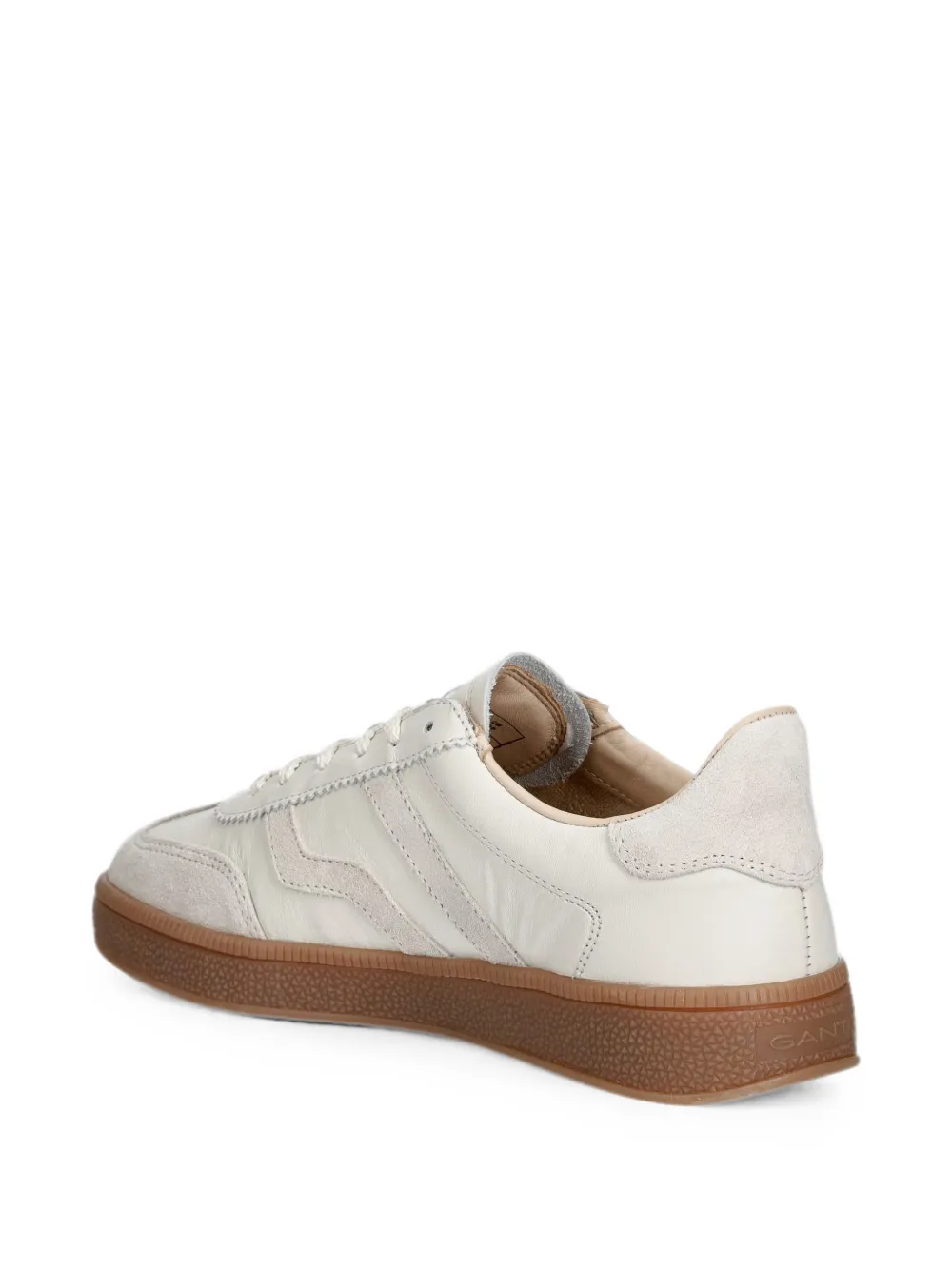 Gant logo-embroidered panelled sneakers Beige