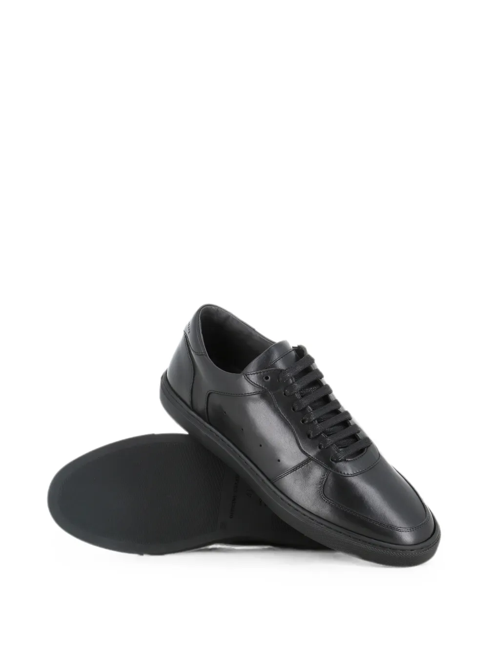 Officine Creative lace-up leather sneakers Zwart