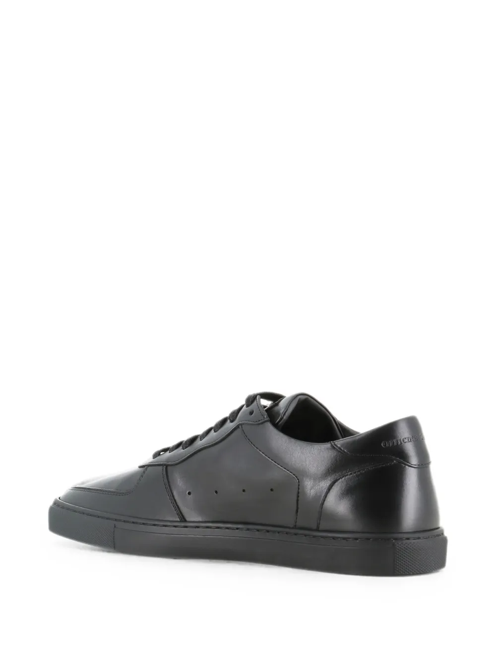 Officine Creative lace-up leather sneakers Zwart