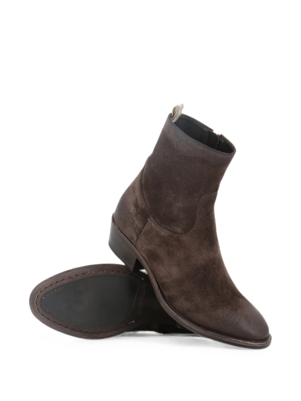 Officine Creative suede ankle boots Bruin