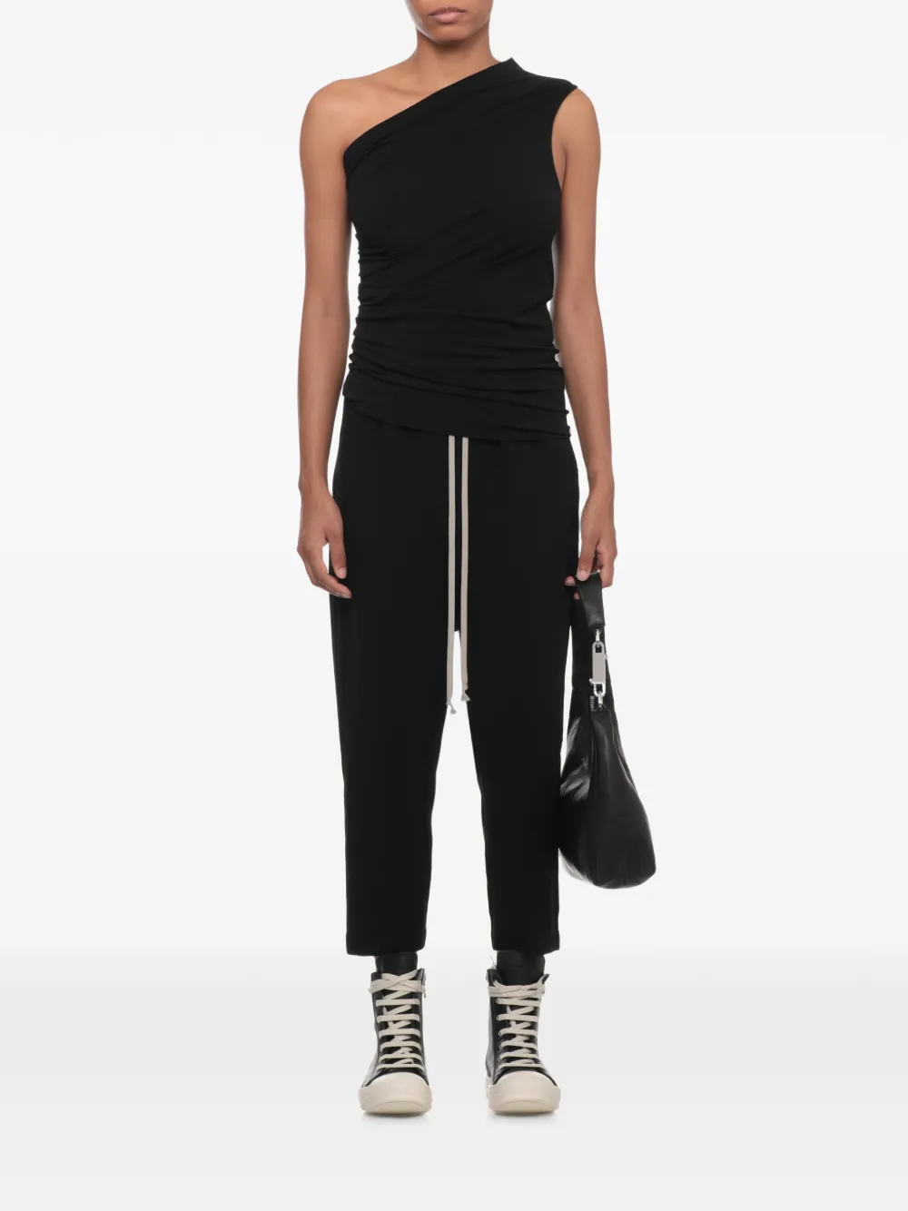 Rick Owens Asymmetrische top Zwart