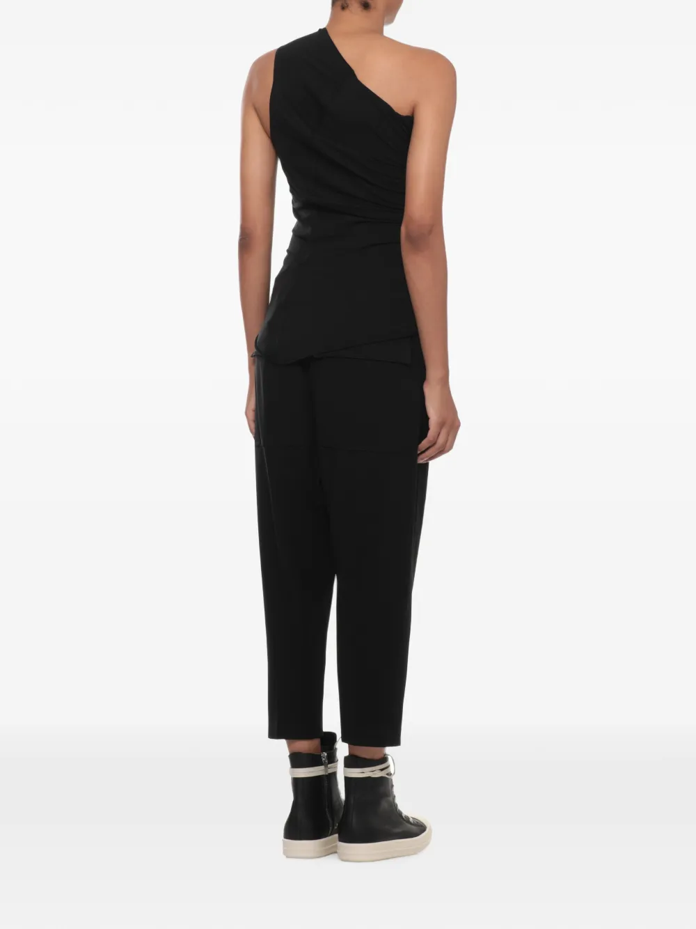 Rick Owens Asymmetrische top Zwart