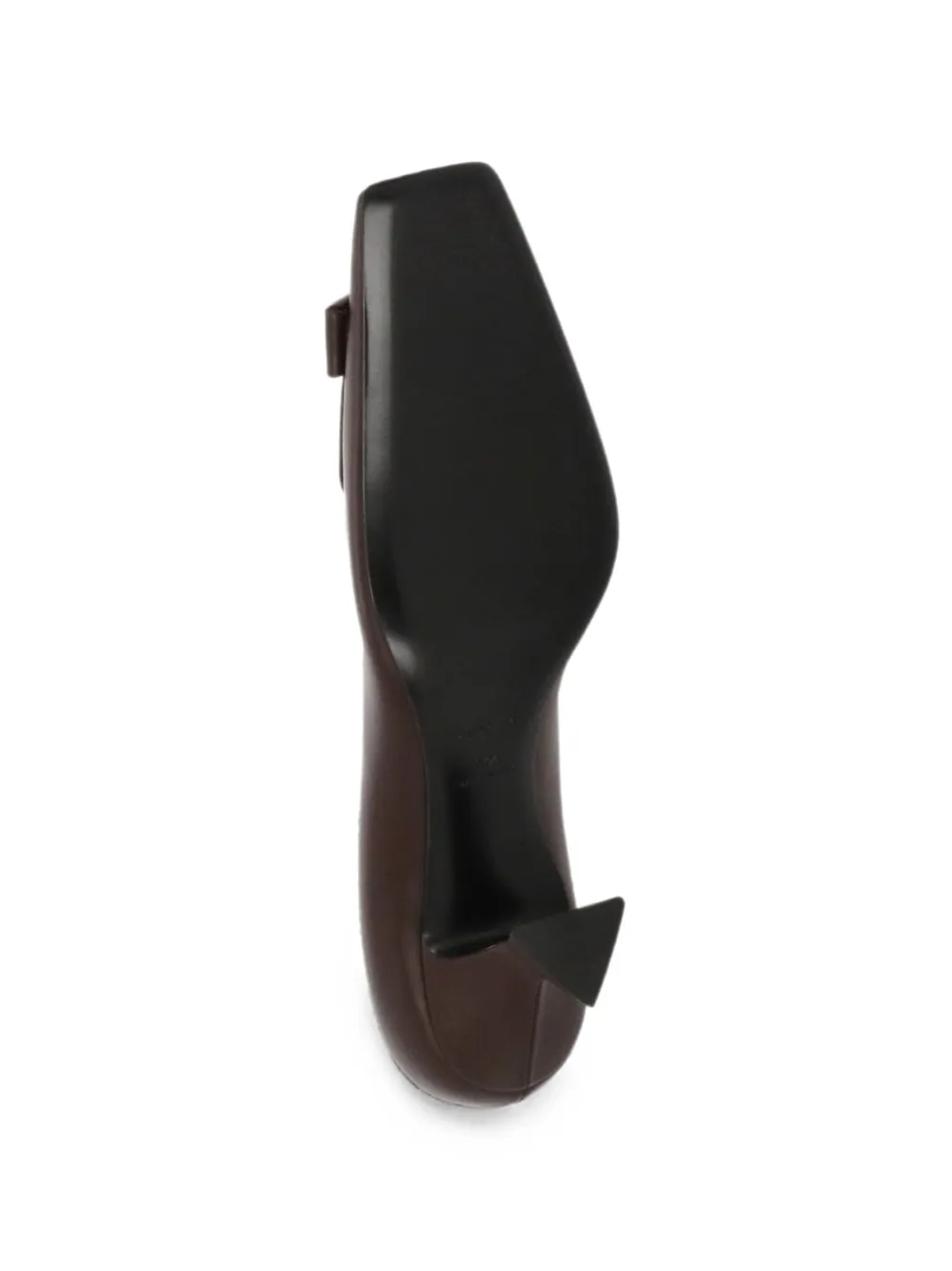 Sergio Rossi plaque-detail squared-toe heeled pumps Rood