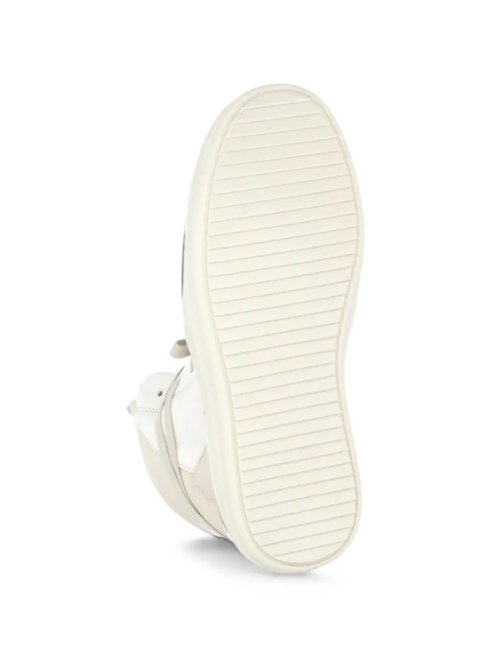 Rick Owens Geobasket high-top leather sneakers Wit